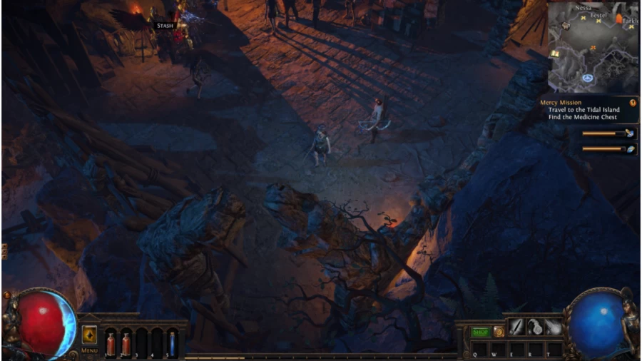 Path of Exile lighting low